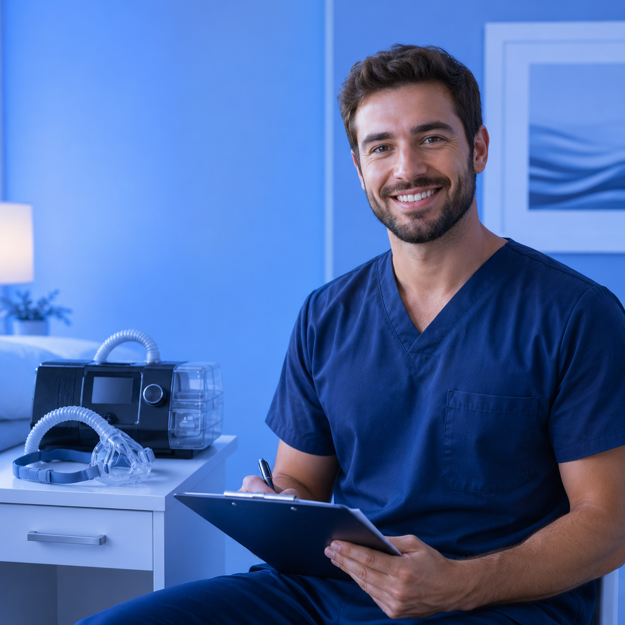 Equipe de fisioterapeutas respiratórios especializados em terapia do sono da SleepCare